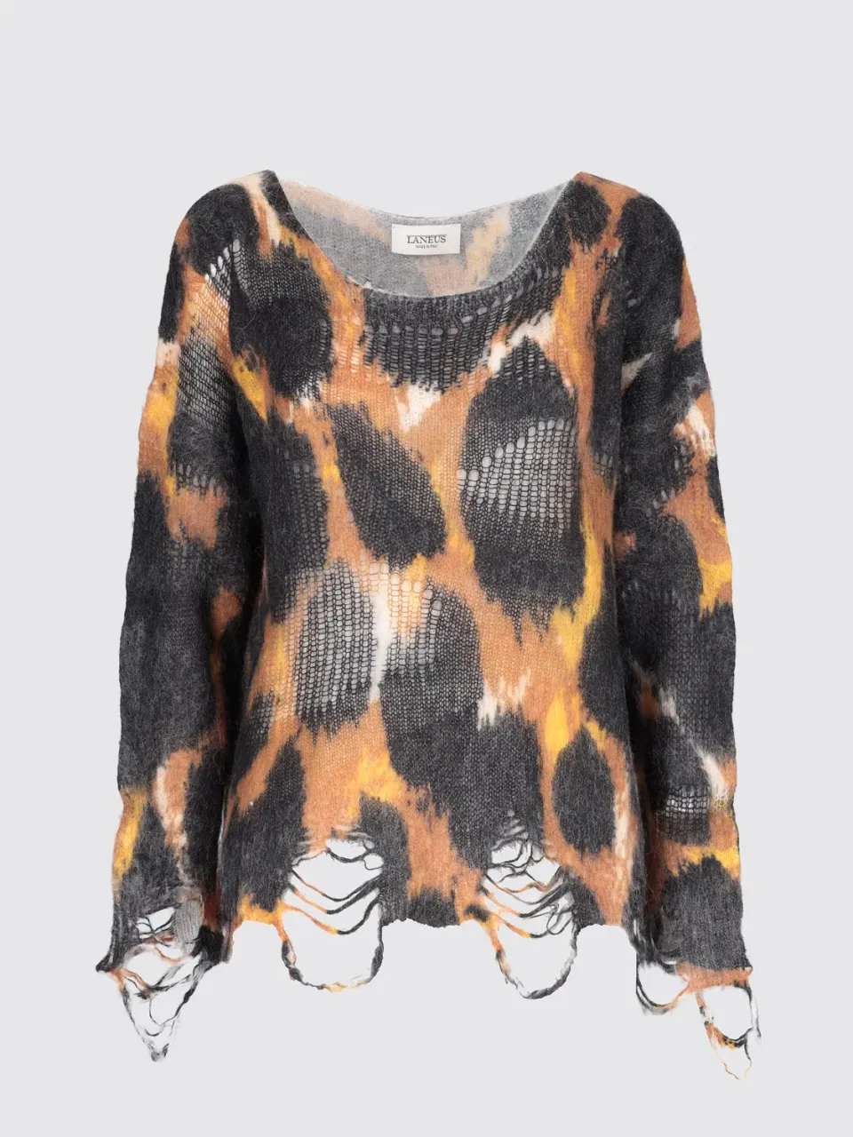 Laneus Wool Destroyed jumper spotted alpakauld
