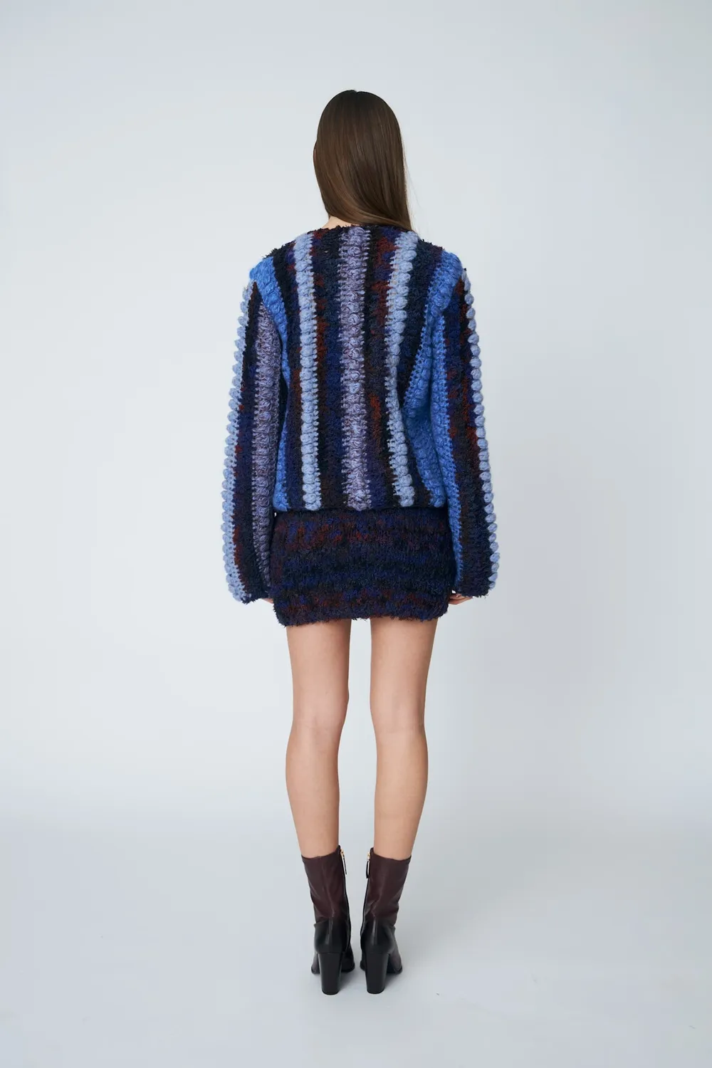DAWNXDARE Palma strik cardigan 940 midnight shadow