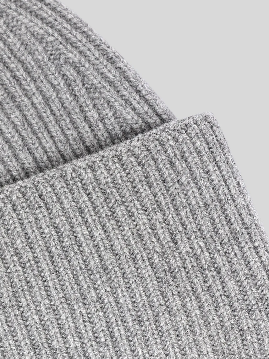 Laneus Cashmere Beanie hue melange gray 100% cashmere