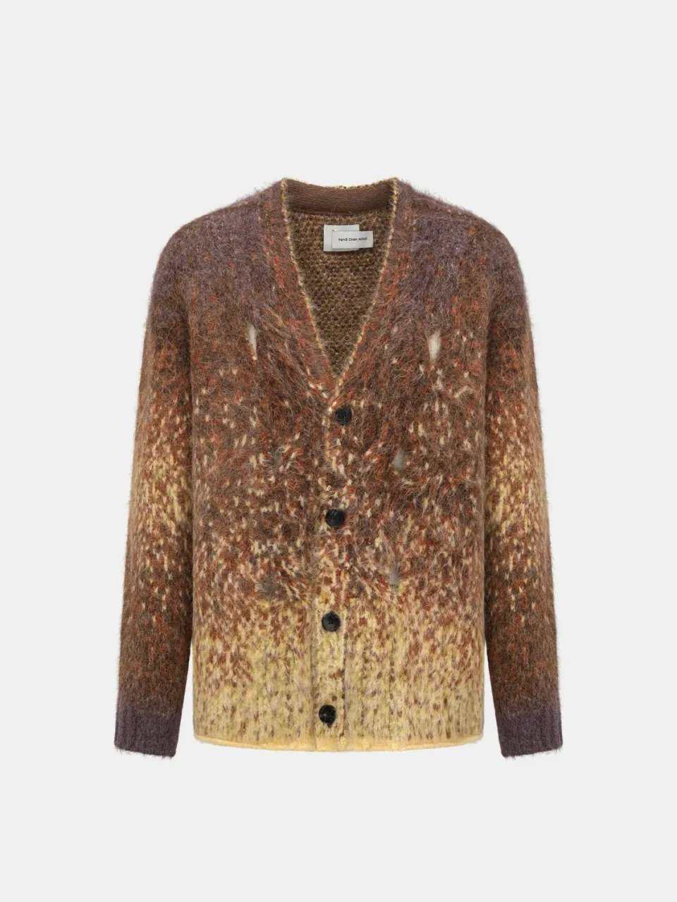 Feng Chen Wang Yellow Gradient cardigan alpaka gul