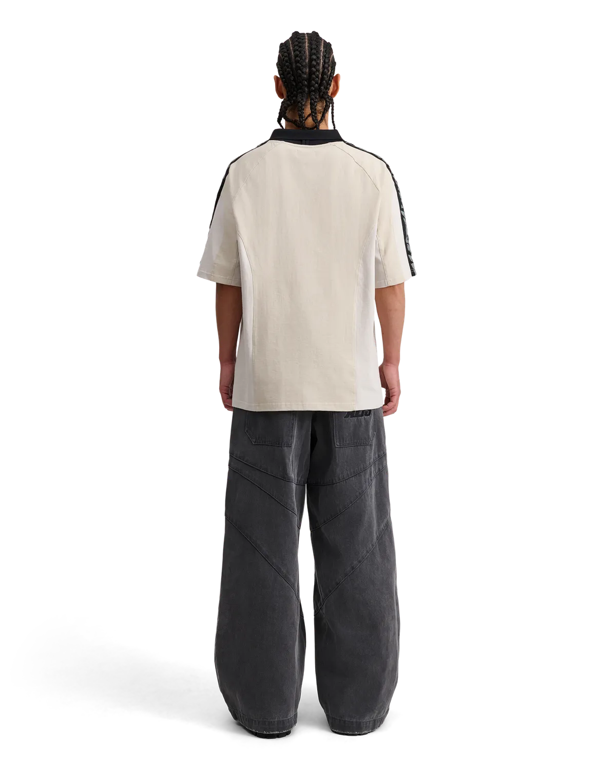 Alis Alain polo sand off white grafik