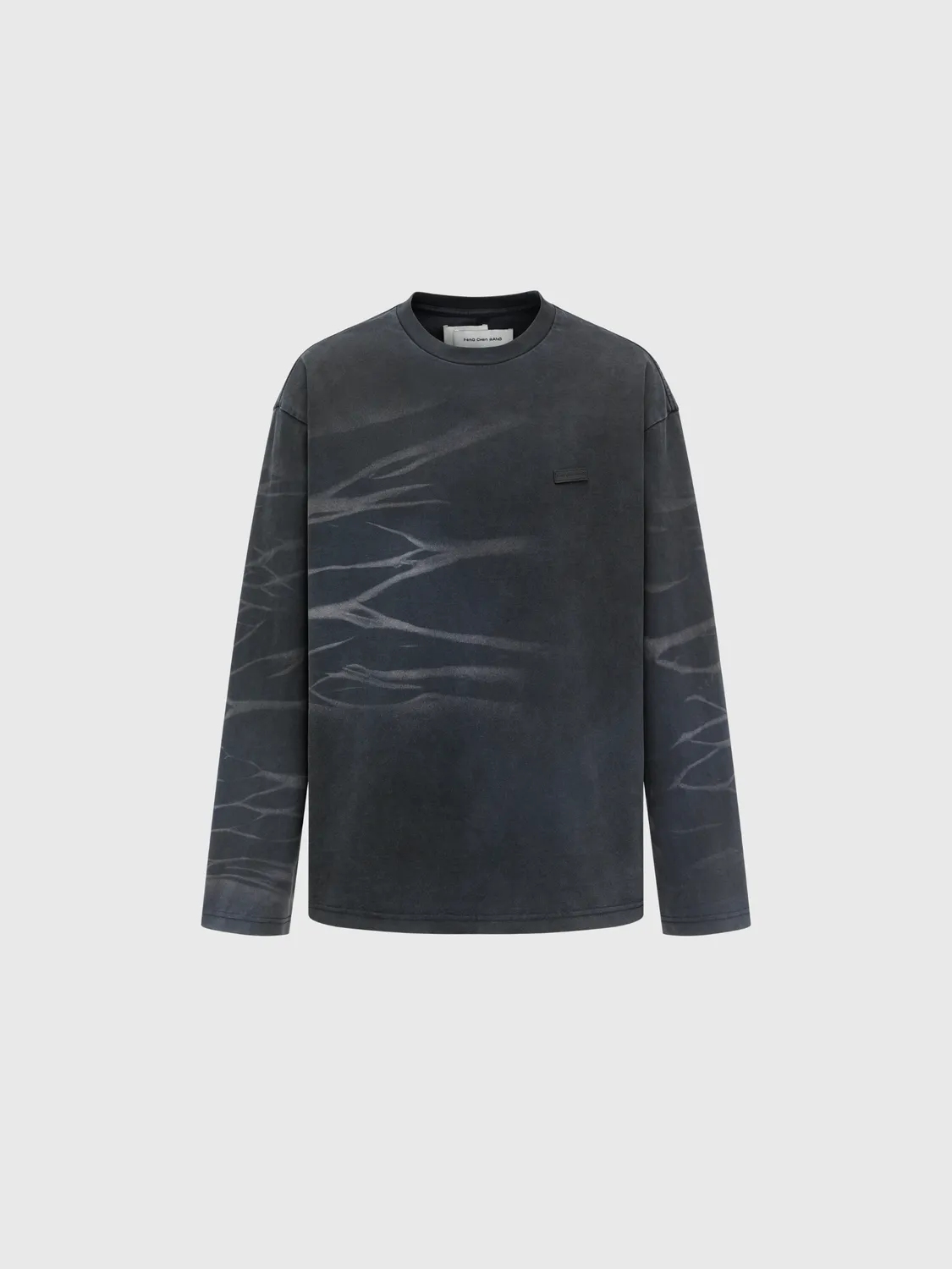 Feng Chen Wang Dark Navy langærmet t-shirt navy
