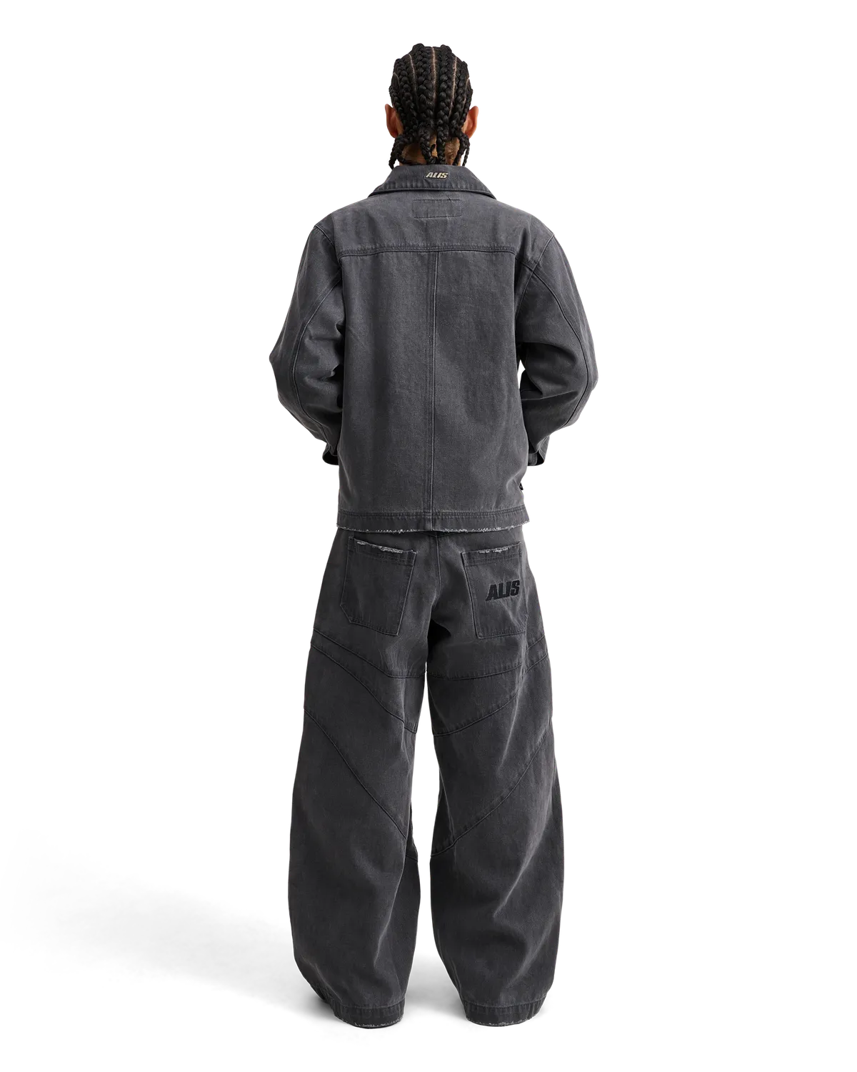 Alis Danie Barrel Denim jeans grå wide fit