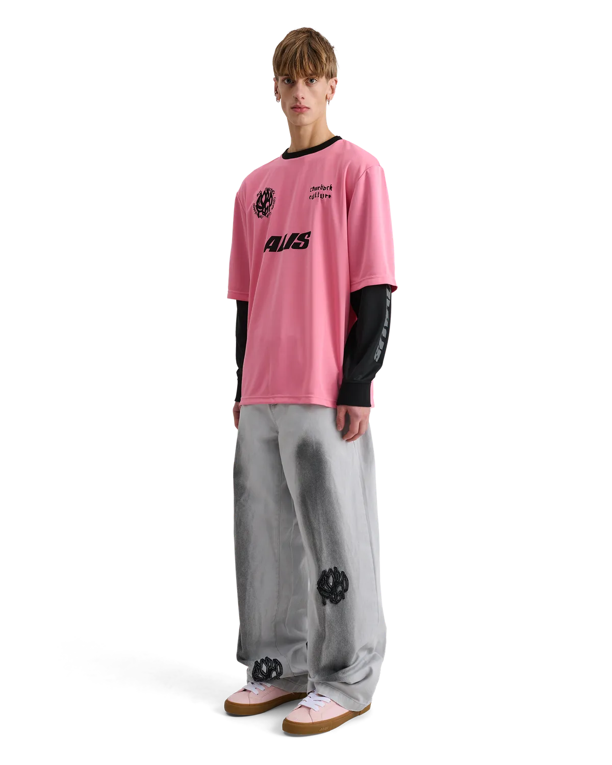 Alis Comeback Club 2-lags jersey pink sort