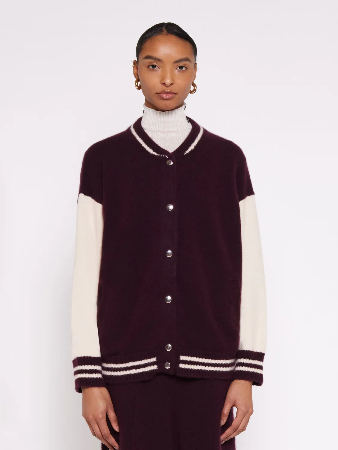 Laneus bomberjakke fico cashmere silke dame