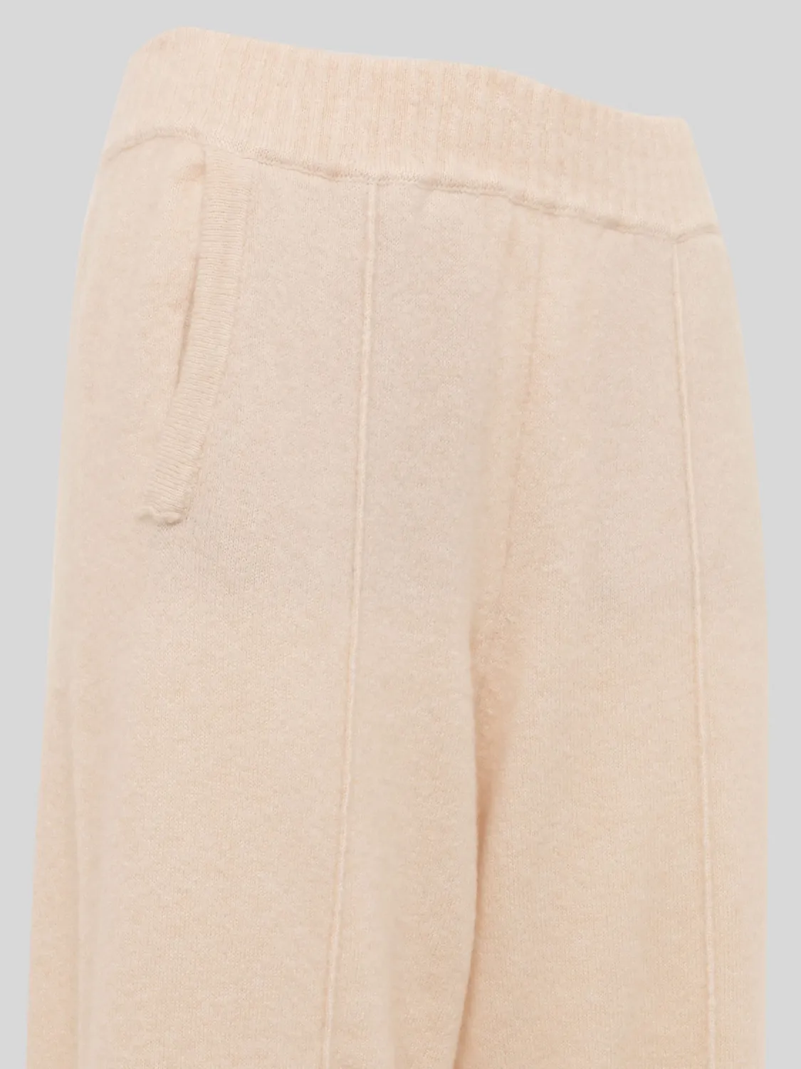Laneus Cashmere Silk bukser creme afslappet