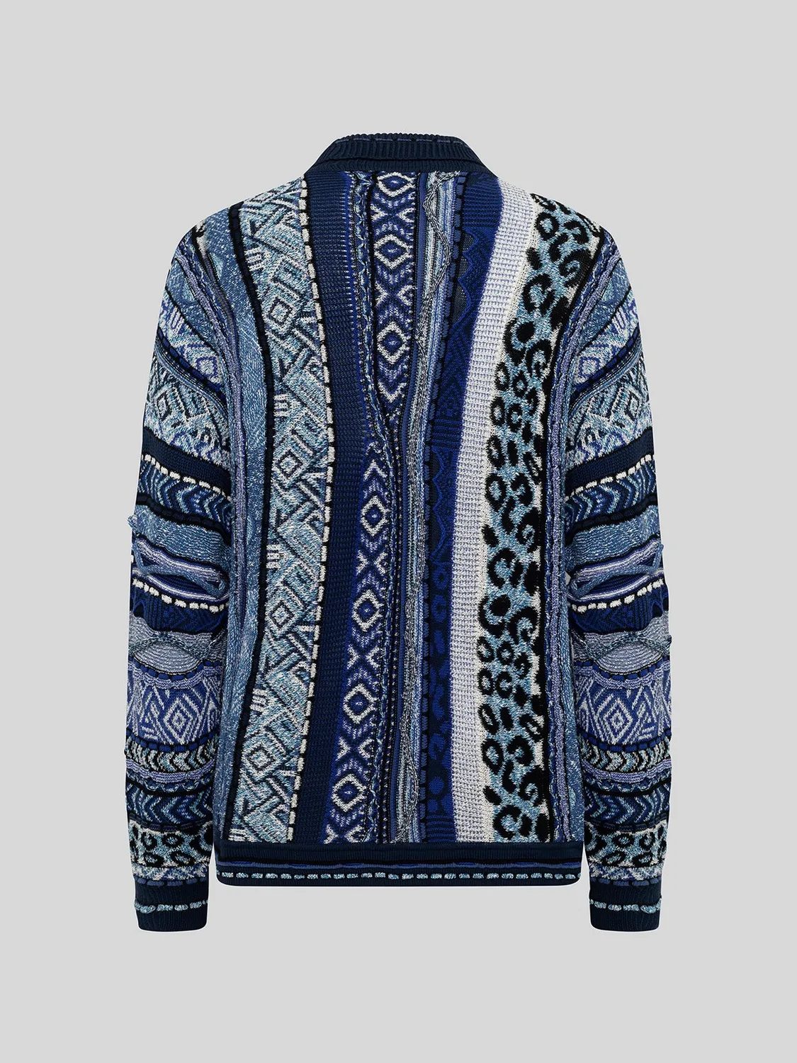 Laneus cardigan blå oversize bomuld