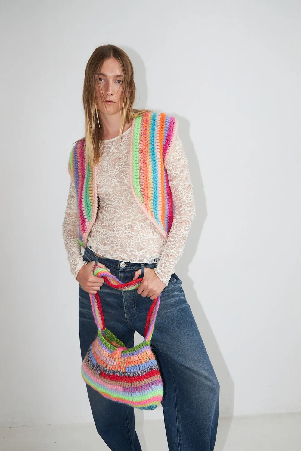 DAWNxDARE Fine DS vest 900 multi deadstock