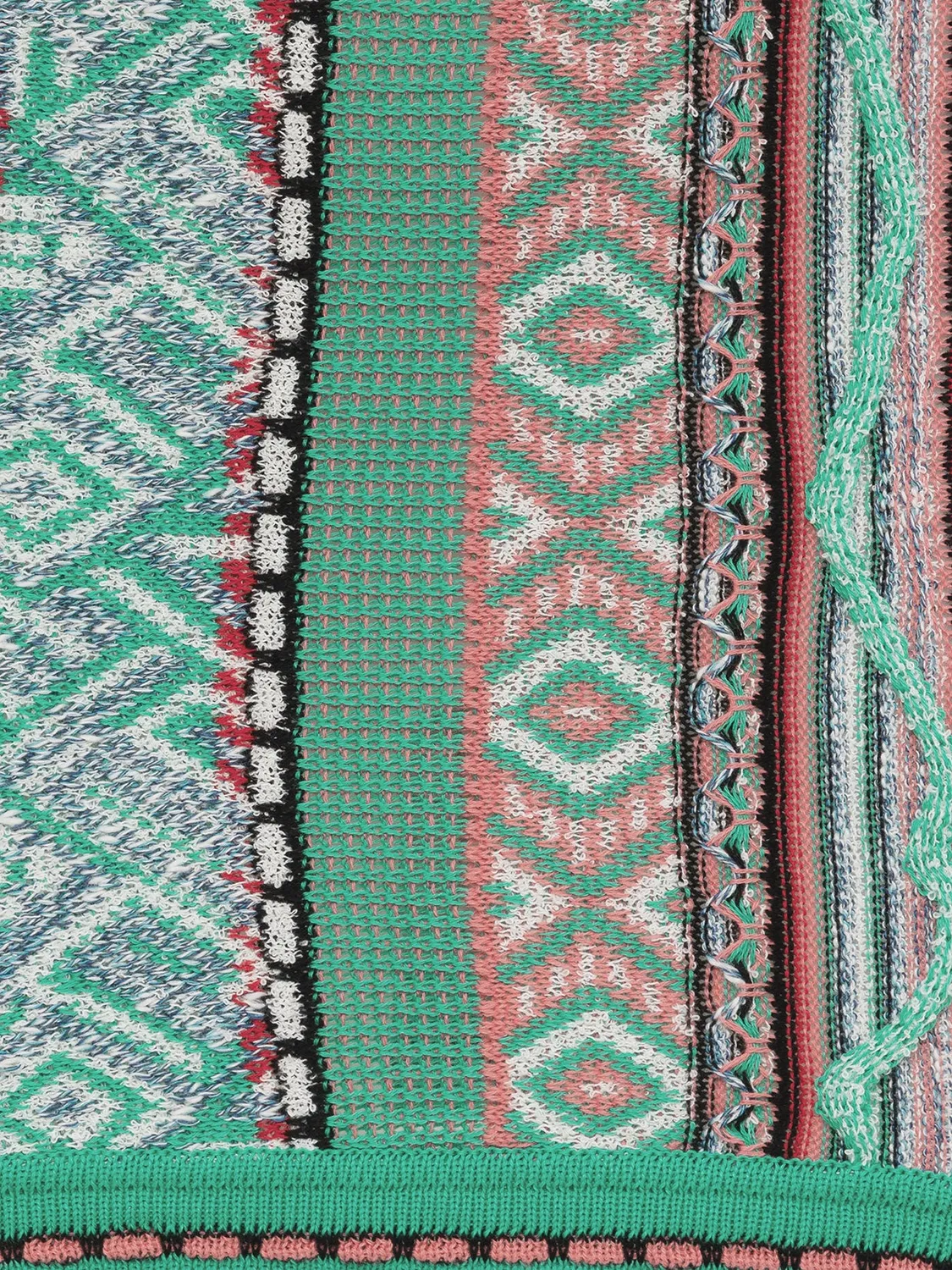 Laneus Multi-thread Jacquard nederdel smaragd bomuld