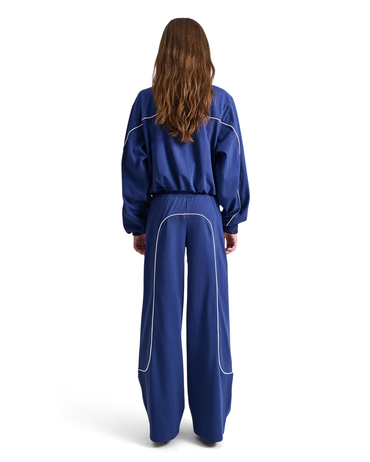 Alis Hristo Tony Fit tracktop Solid Blue cropped