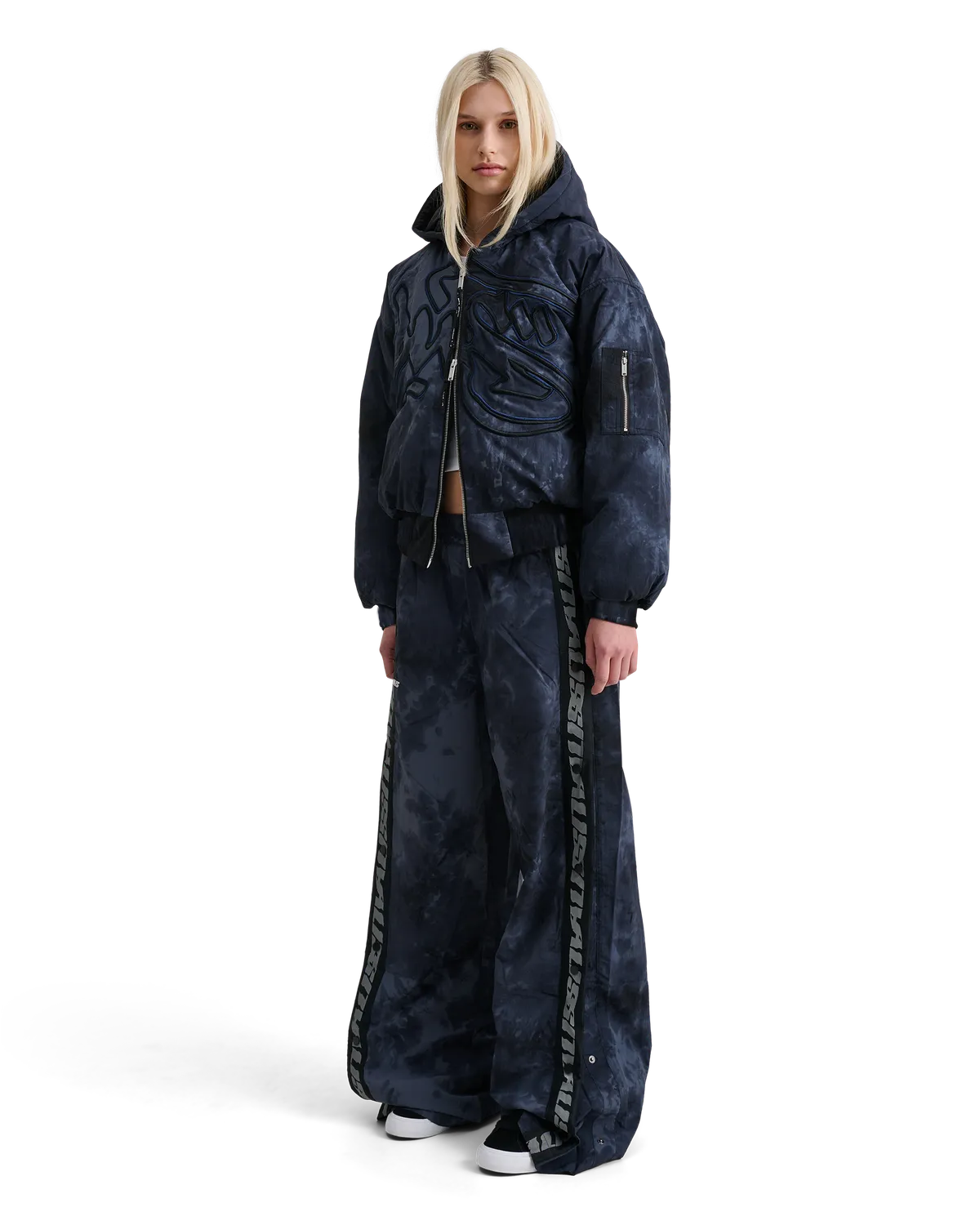 Alis Hoiy bomberjakke salty blue oversized