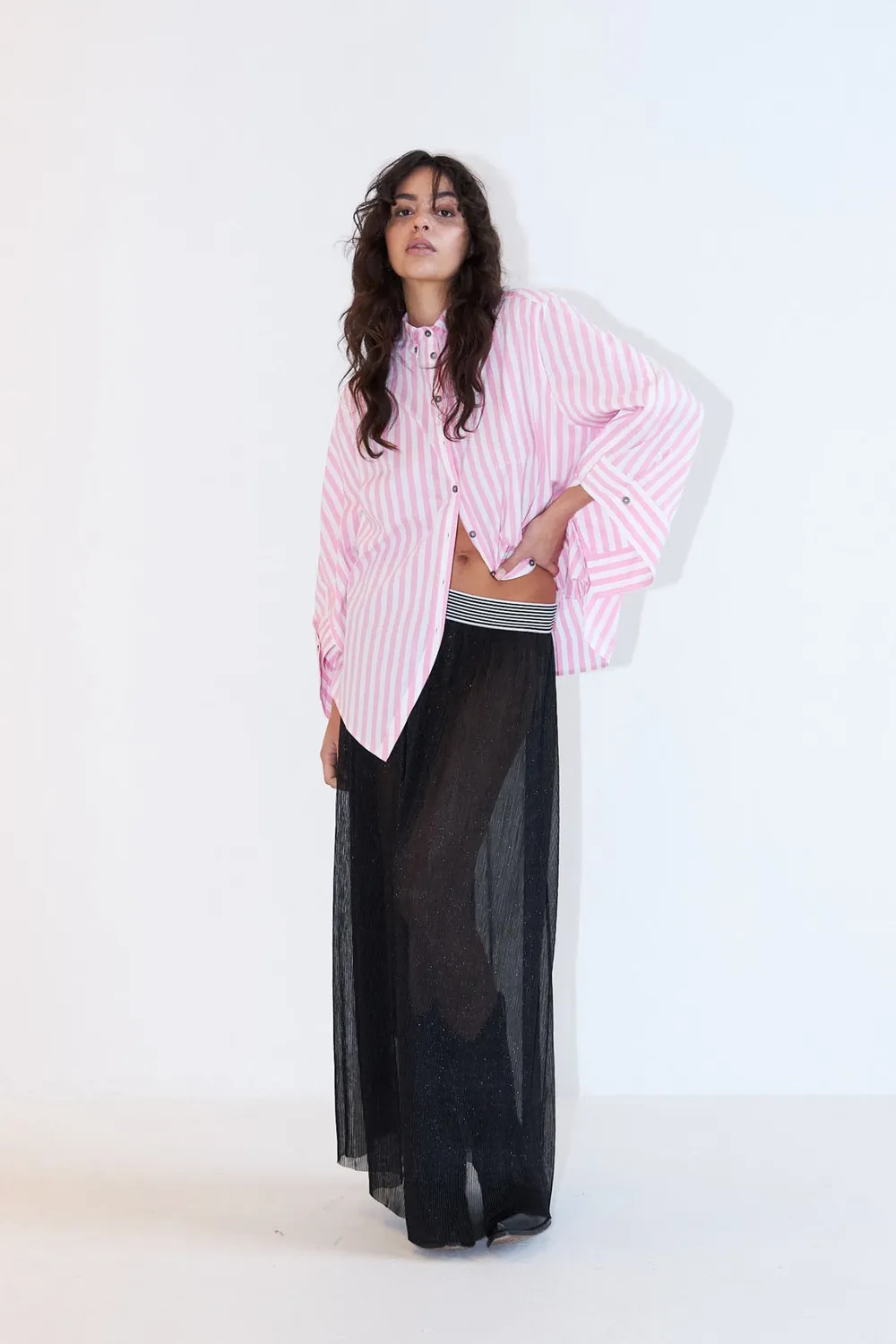DAWNXDARE Vida skjorte 220 very pink stribet