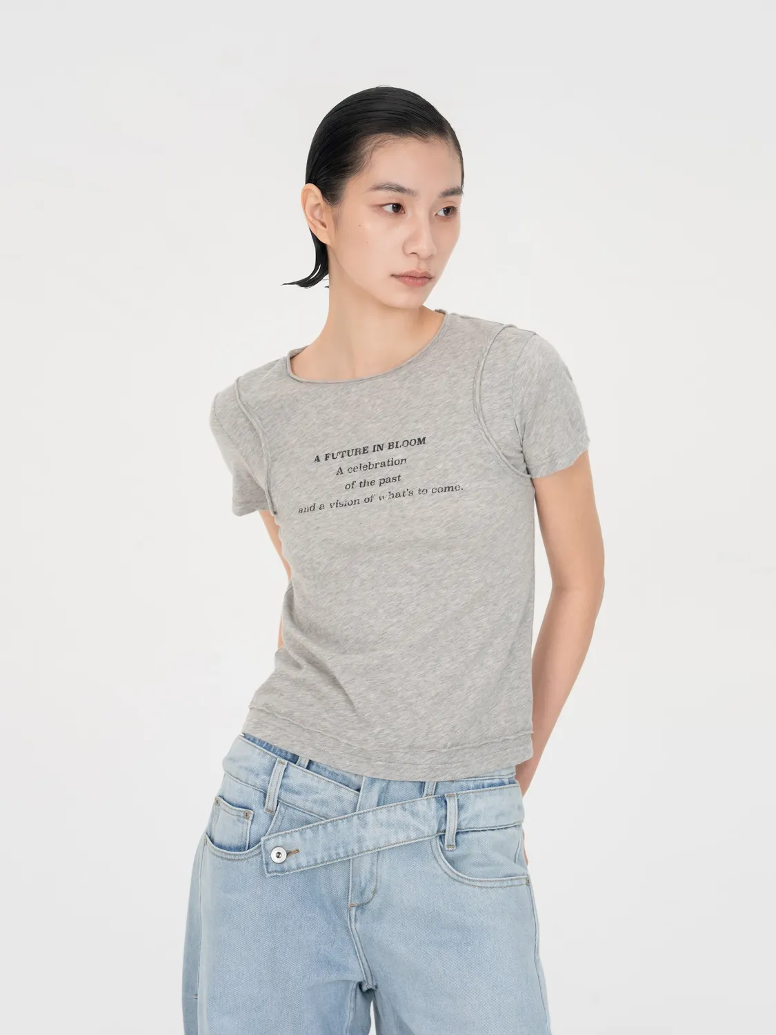 Feng Chen Wang Layered-Look T-shirt lagdelt look