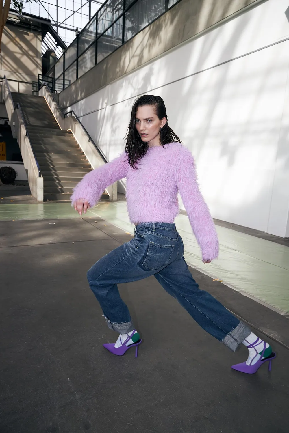 DAWNXDARE Babs 219 pullover super pink pelset