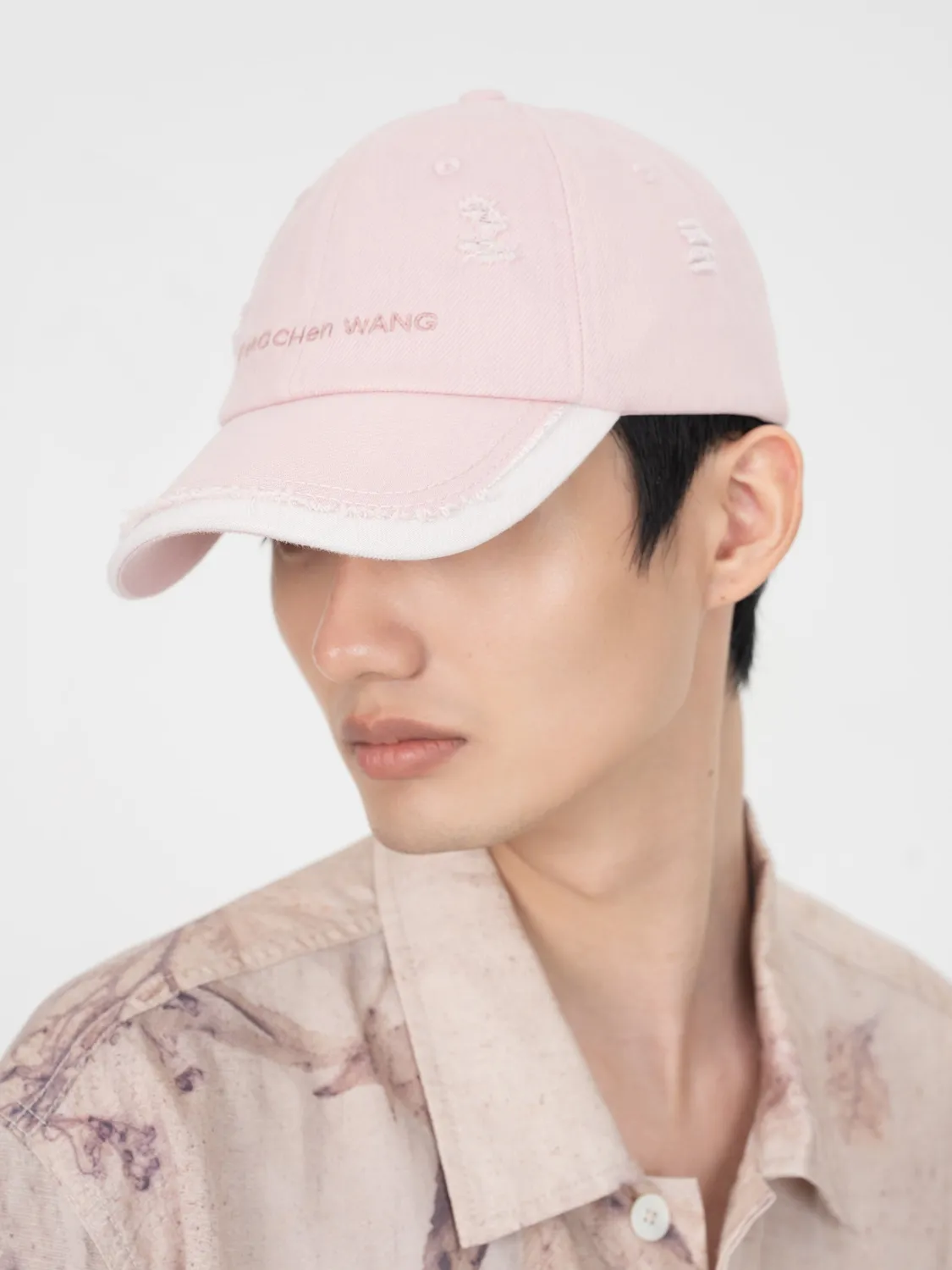 Feng Chen Wang Pink Denim baseball cap lyserød denim