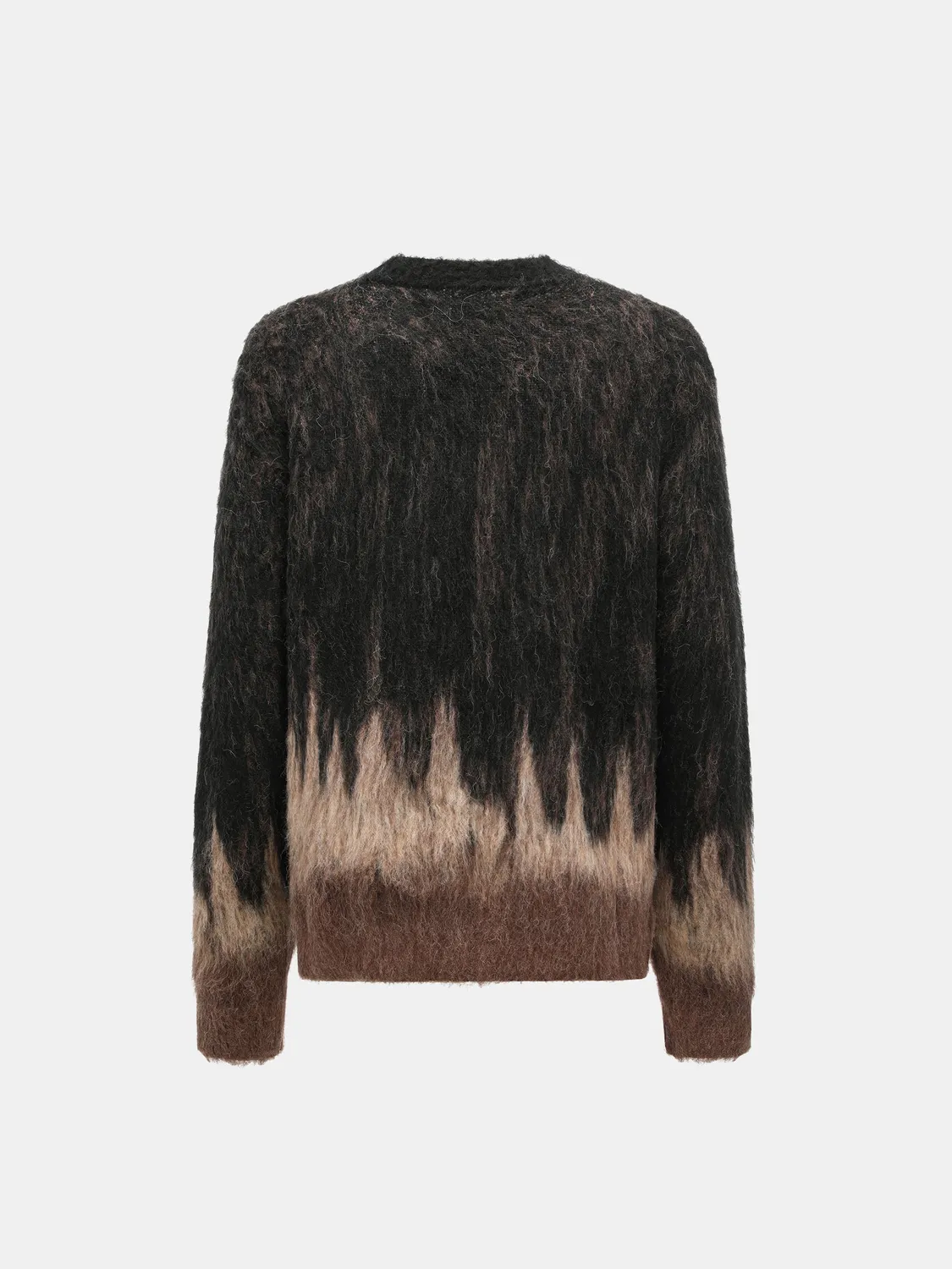Feng Chen Wang Jacquard striktrøje sort brun