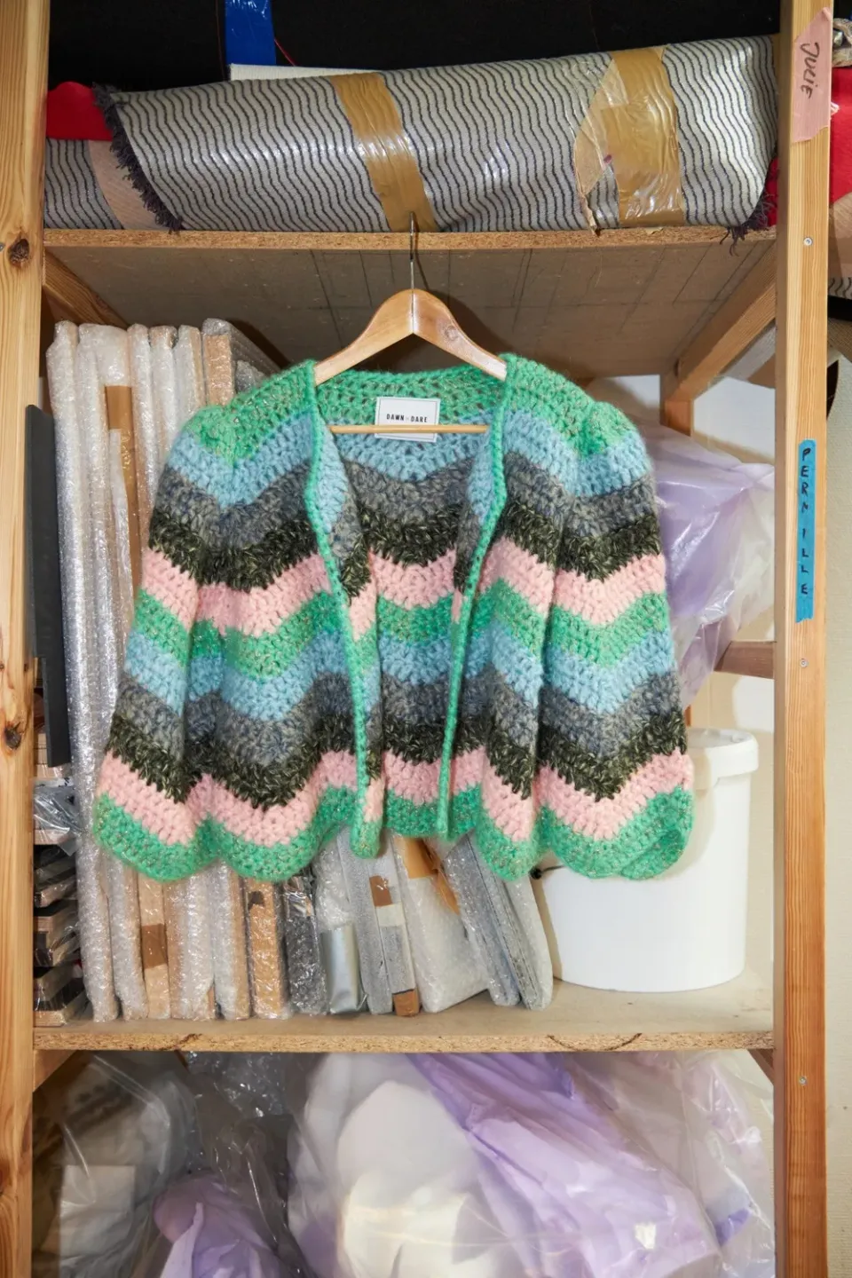 DAWNXDARE Ginza Stripe jakke 944 Jade flerfarvet