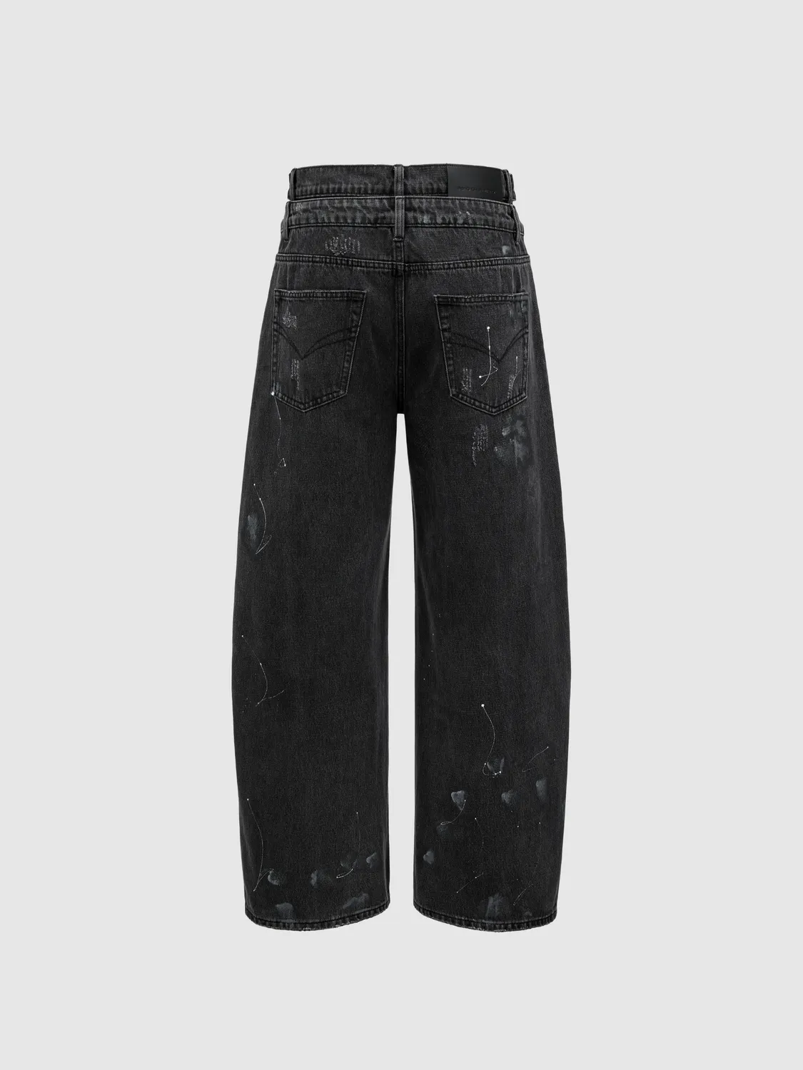 Feng Chen Wang Hand-Distressed Jeans sort coated