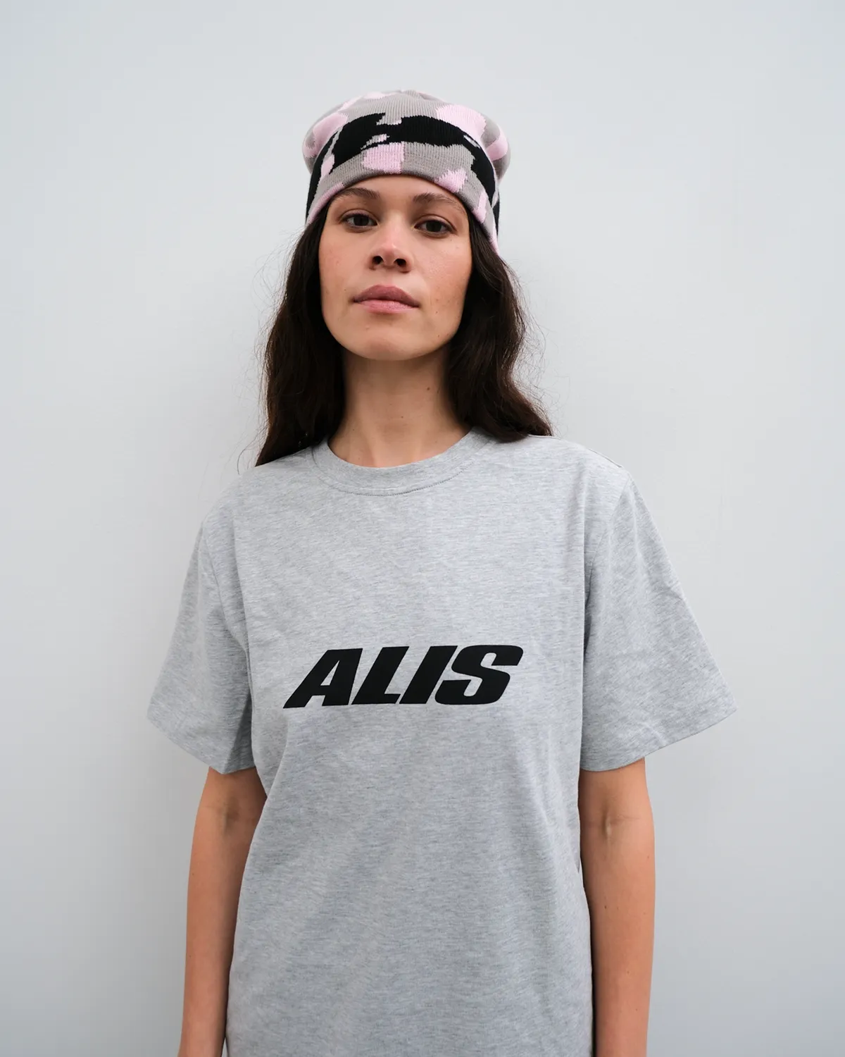 Alis Essential Jeron T-shirt Grey Melange logo