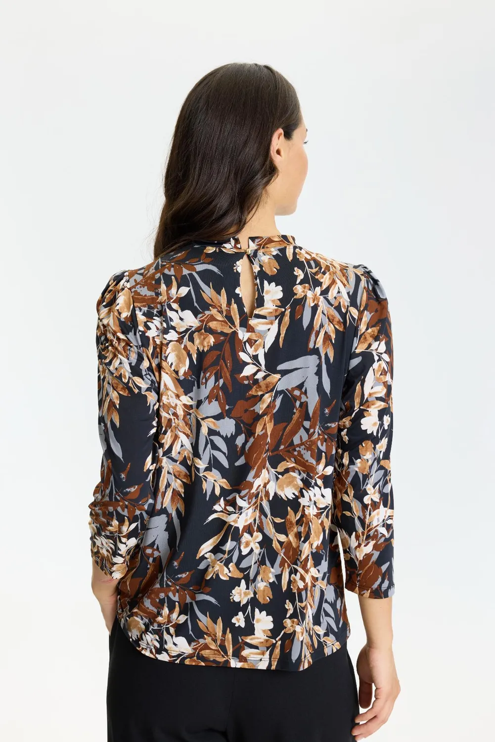 IN FRONT Grazia bluse jersey 3/4 ærme