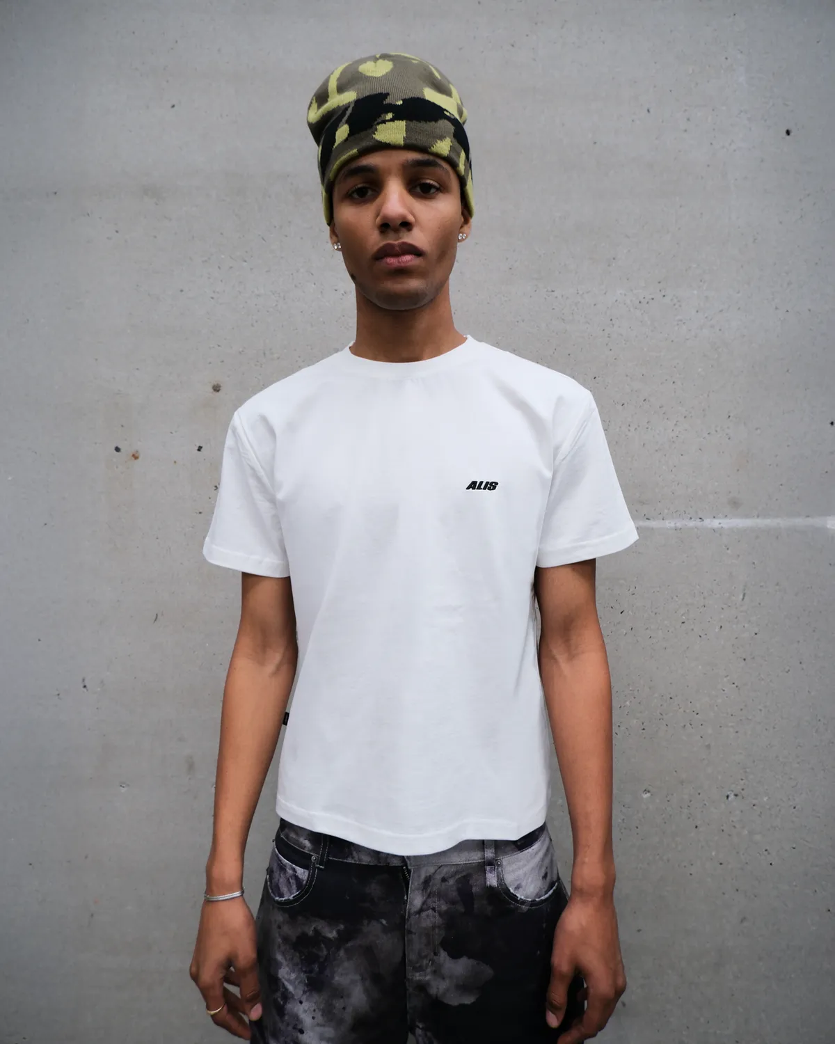 Alis Torey cropped t-shirt hvid bomuld