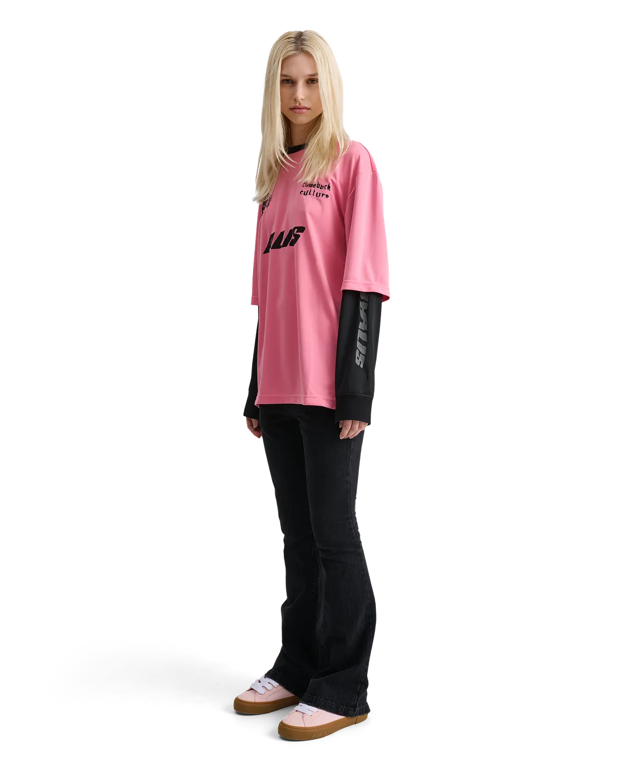 Alis Comeback Club 2-lags trøje Pink Black