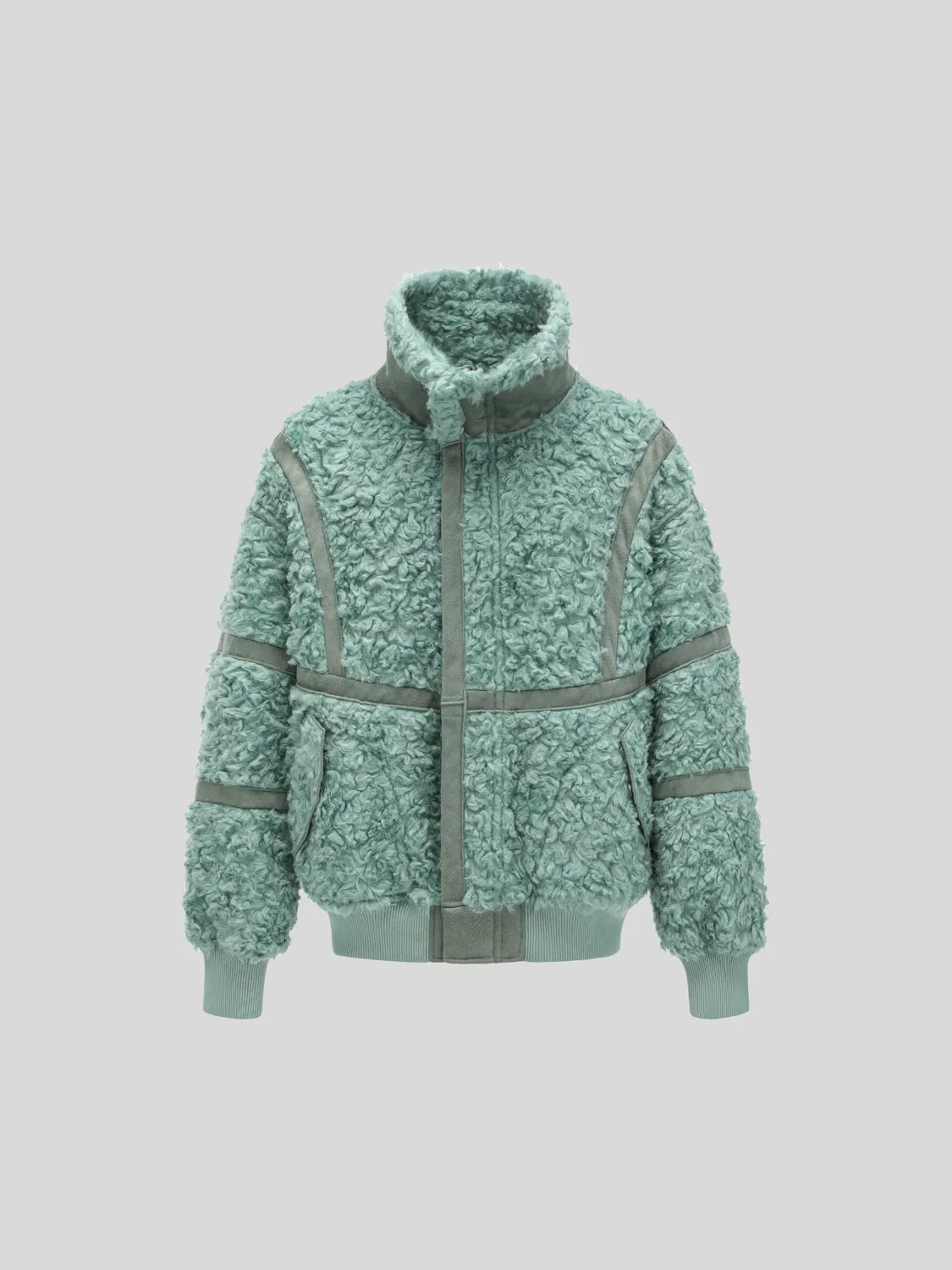 Feng Chen Wang Reversible Shearling jakke grøn vendbar