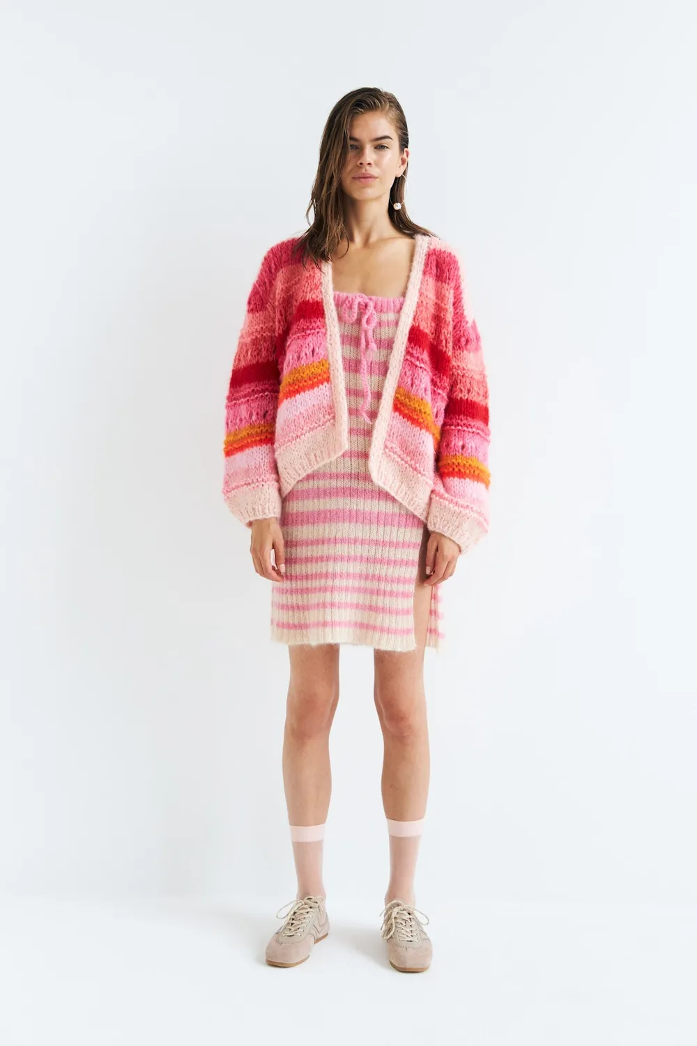 DAWNXDARE Starlette strikskørt 219 super pink mohair