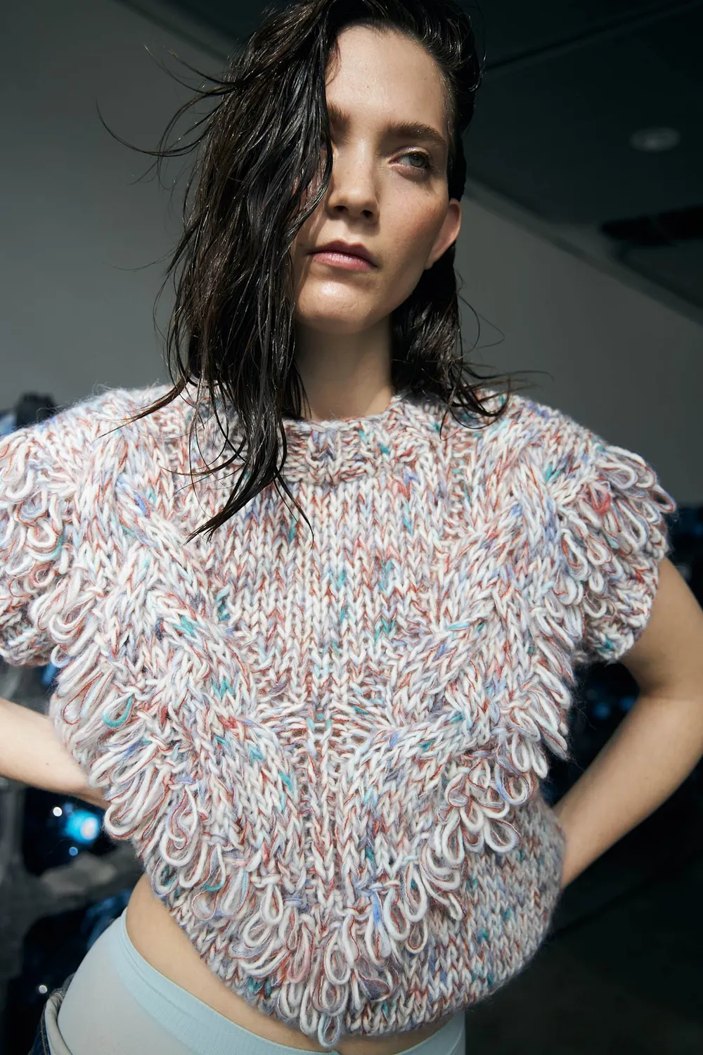 DAWNxDARE Fantasia pullover 337 Garnet håndstrik