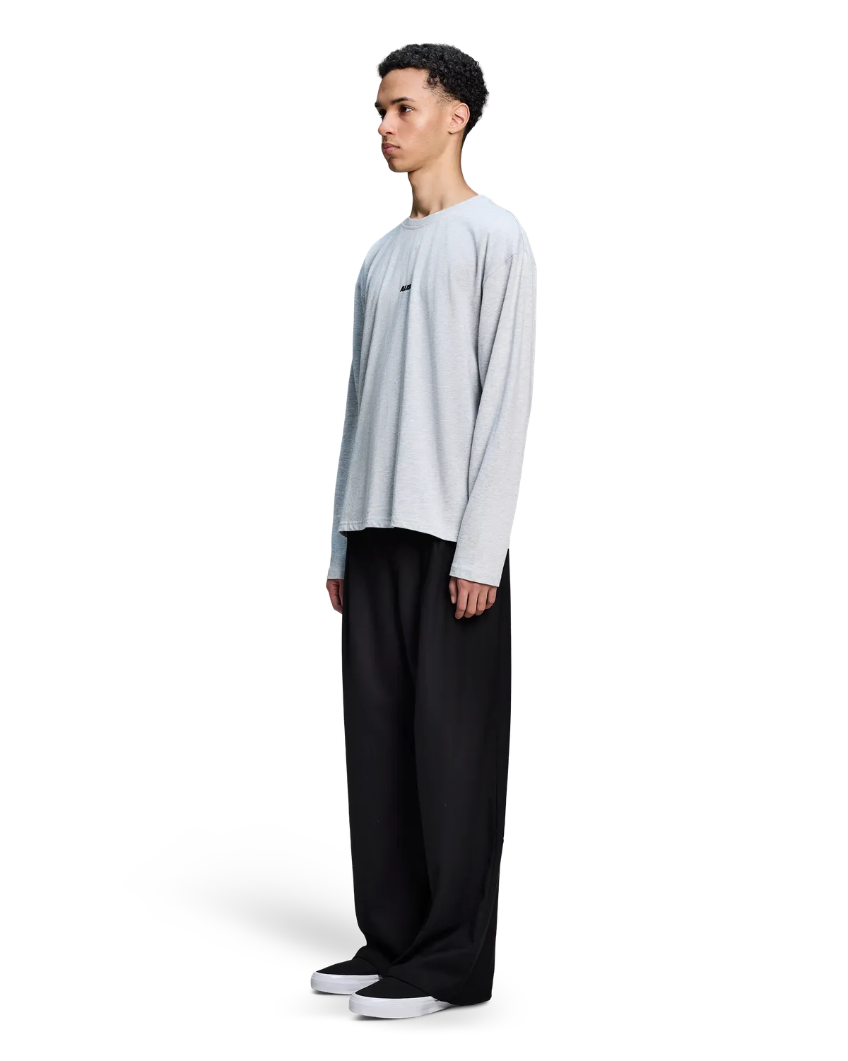 Alis Joshua langærmet t-shirt Grey Melange