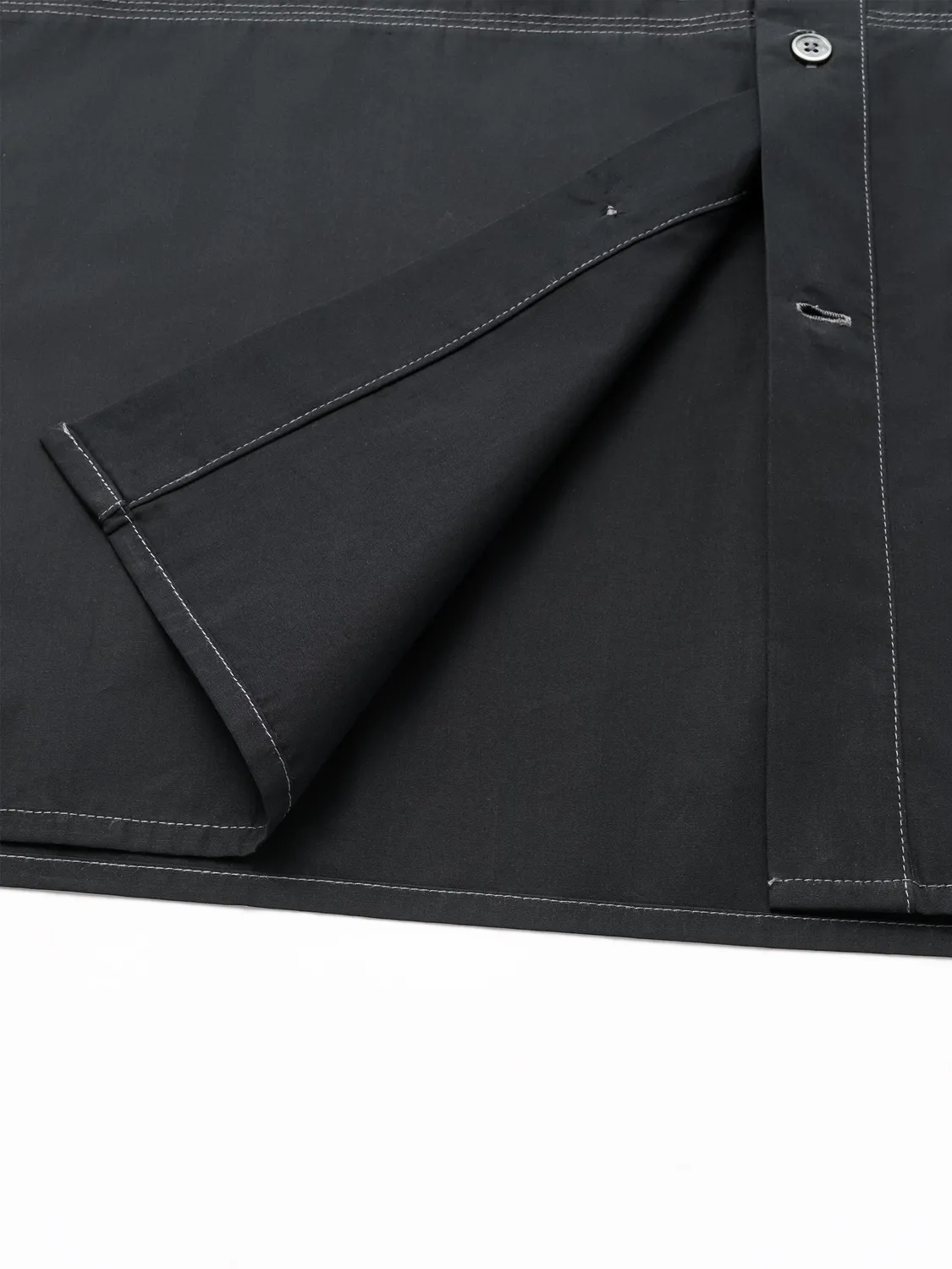 Feng Chen Wang Dark Patchwork skjorte mørk bomuld