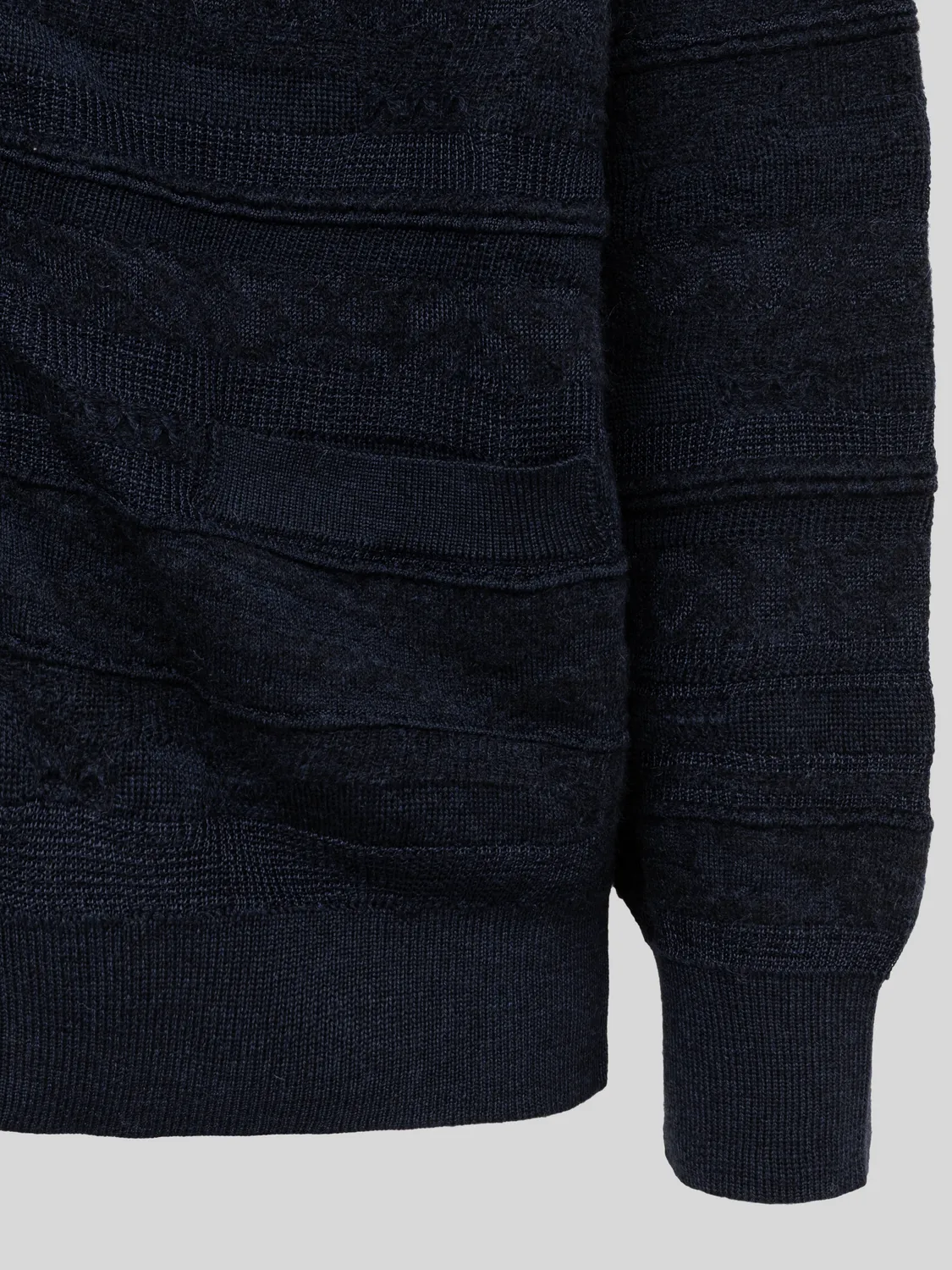 Laneus Lightweight Jacquard cardigan navy uld