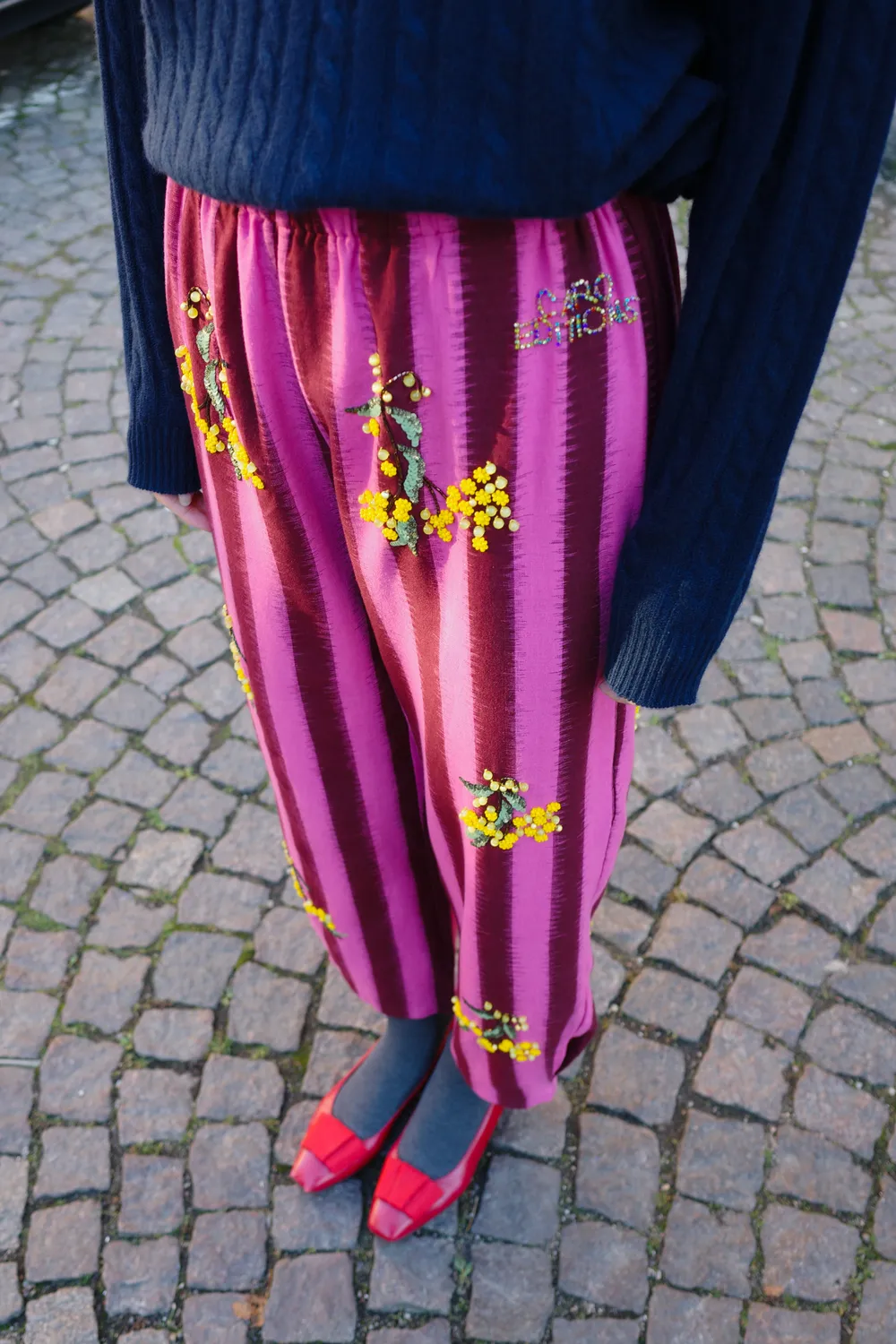 Caro Editions Coco Pants bukser ikat gul blomst