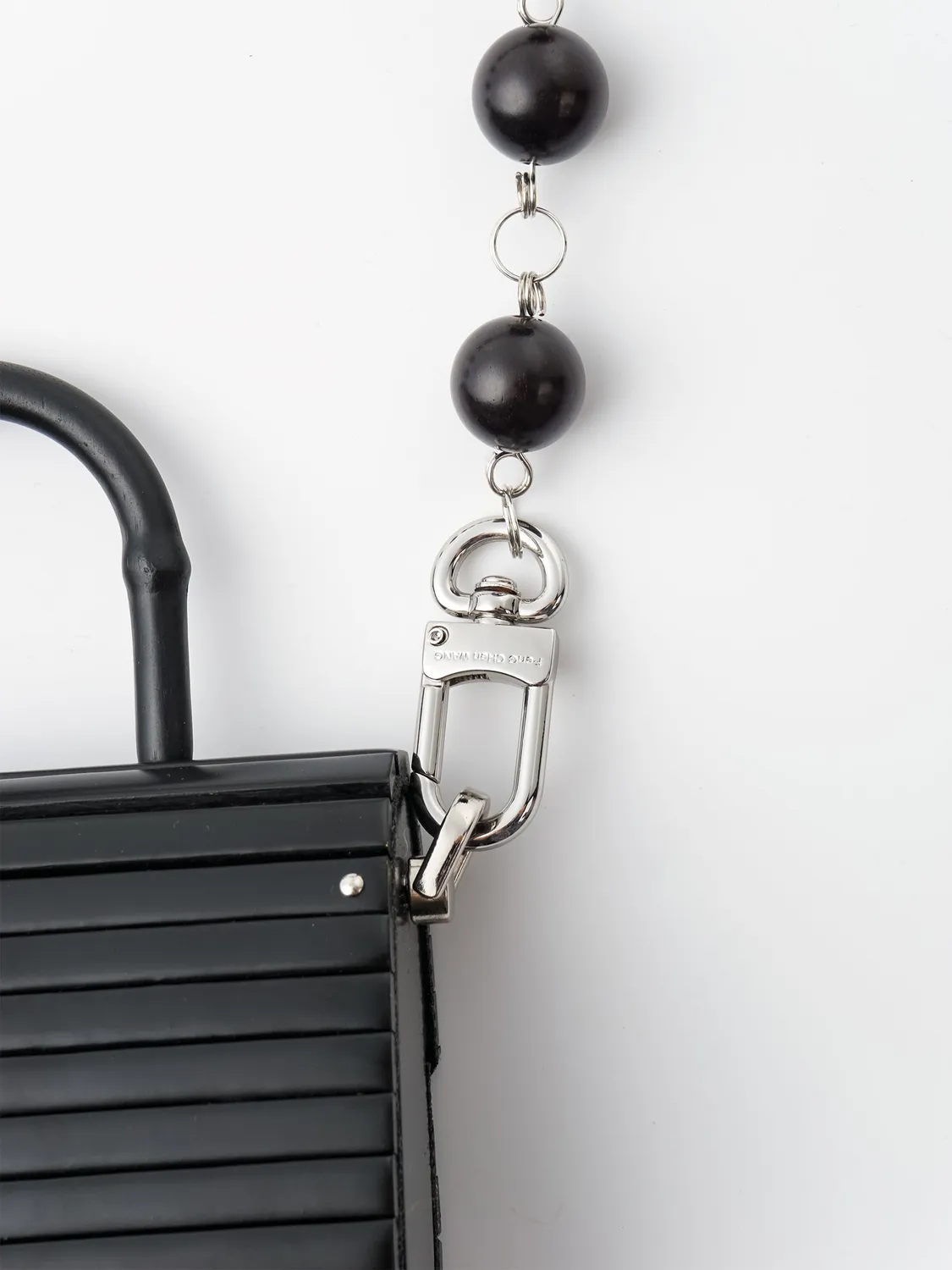 Feng Chen Wang Bamboo Small Flap taske sort bead