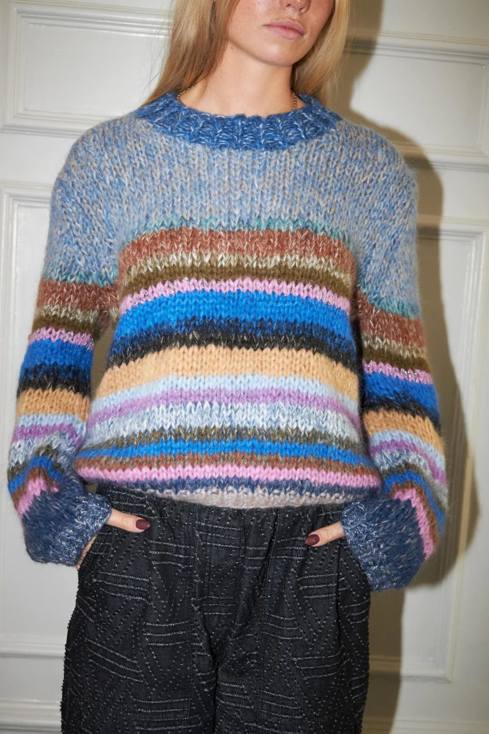 DAWNXDARE GENOVA MULTI pullover 940 midnight mohair
