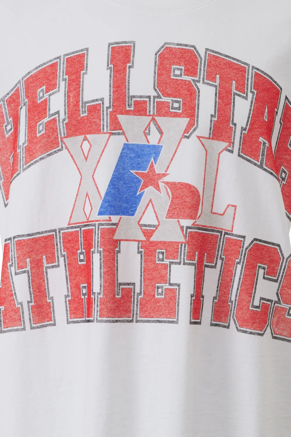 Hellstar XXL Athletics HSSPTE4 t-shirt hvid vintage