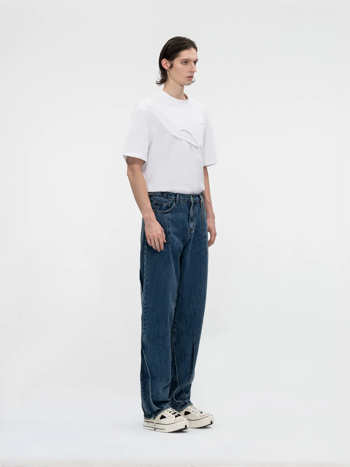 Feng Chen Wang wide leg jeans retro vask