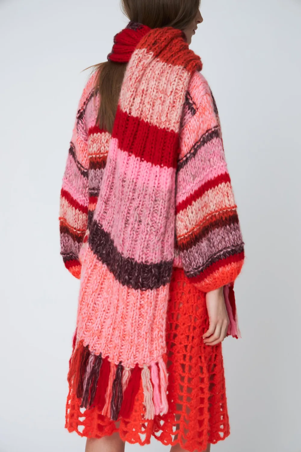 Dawn x Dare Scarf mohairtørklæde 335 Chili chunky