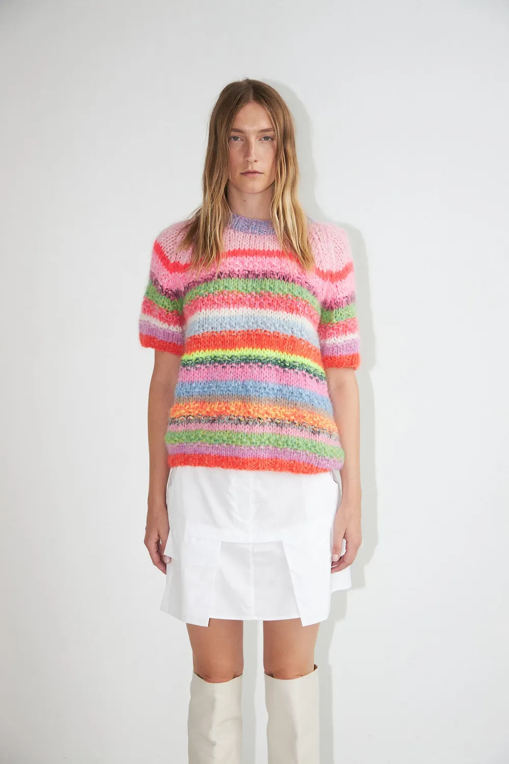 DAWNXDARE ESTELLE MULTI strik top 900 multi stribet