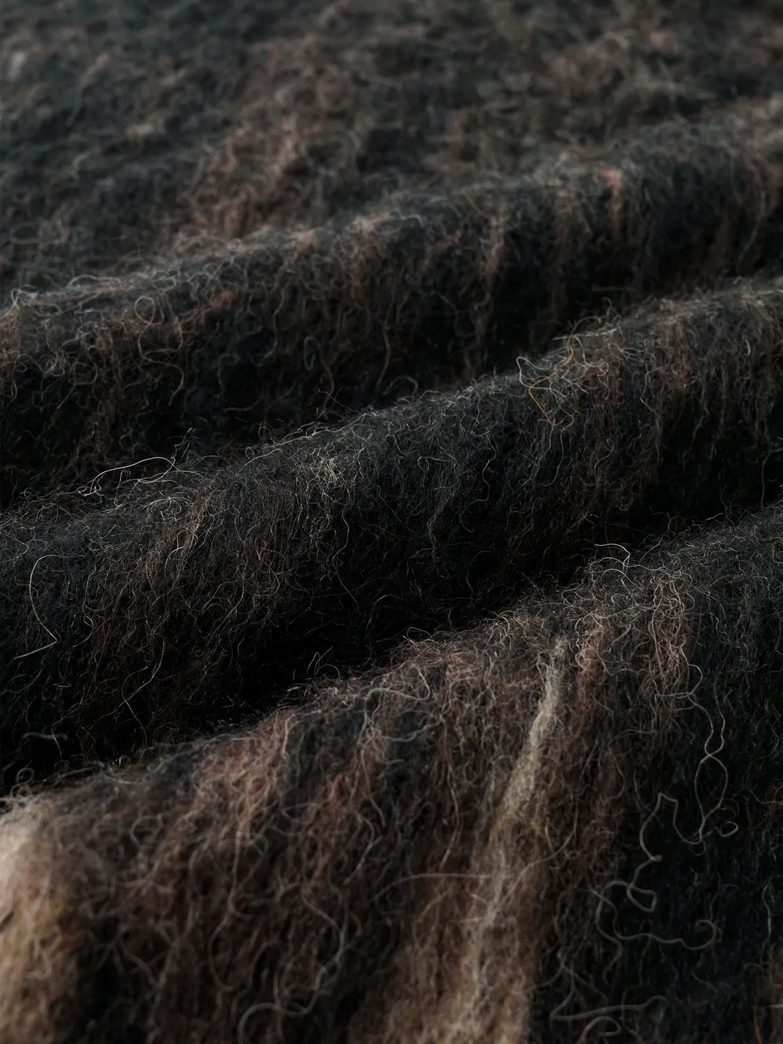 Feng Chen Wang Jacquard striktrøje sort brun