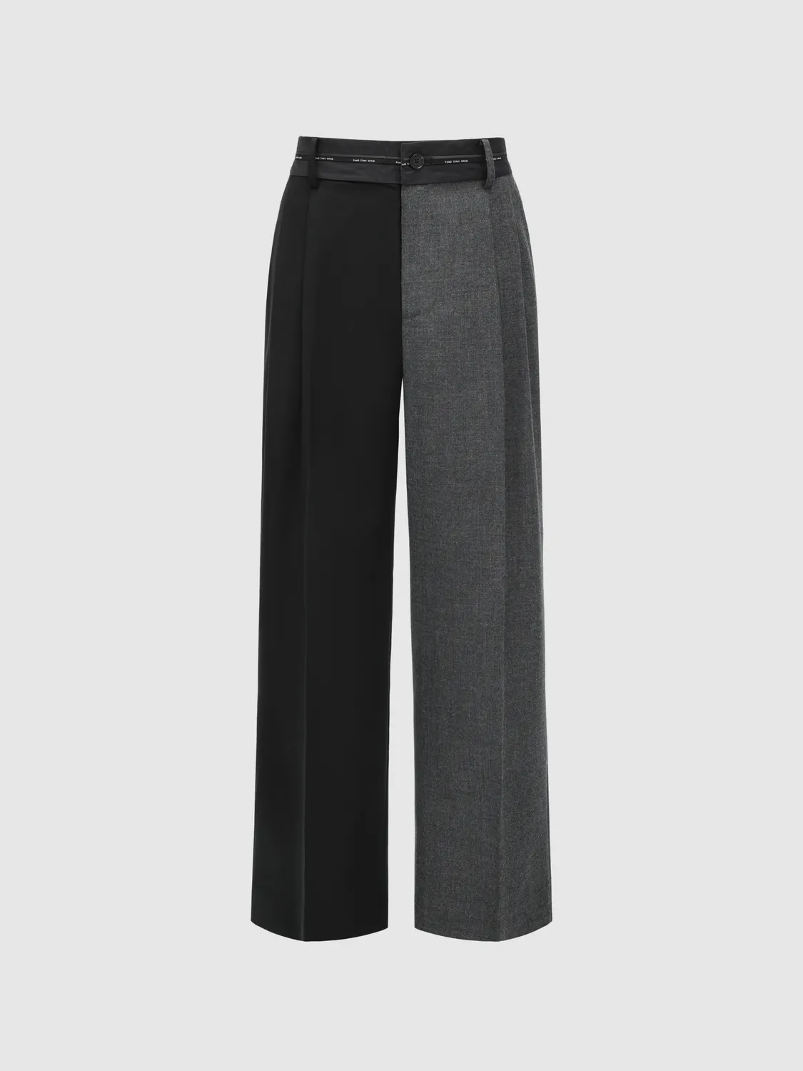 Feng Chen Wang Black and Grey Two-Tone bukser sort-grå