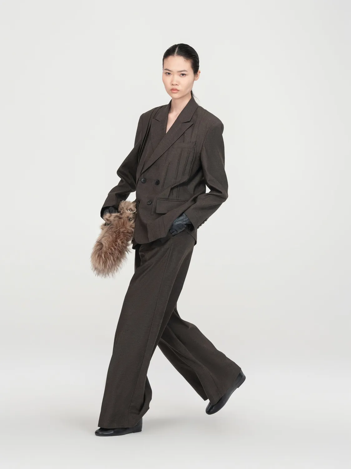 Feng Chen Wang Folding bukser mørkegrøn straight