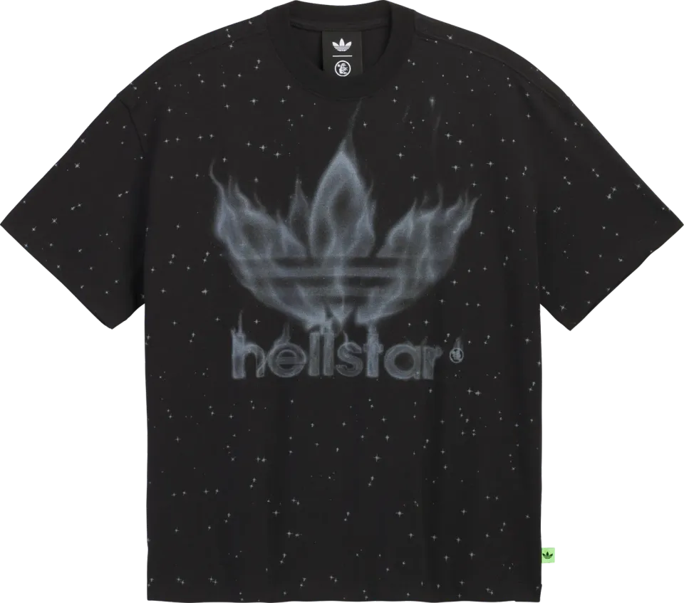 Hellstar x Adidas HSADTE1-BLK t-shirt sort