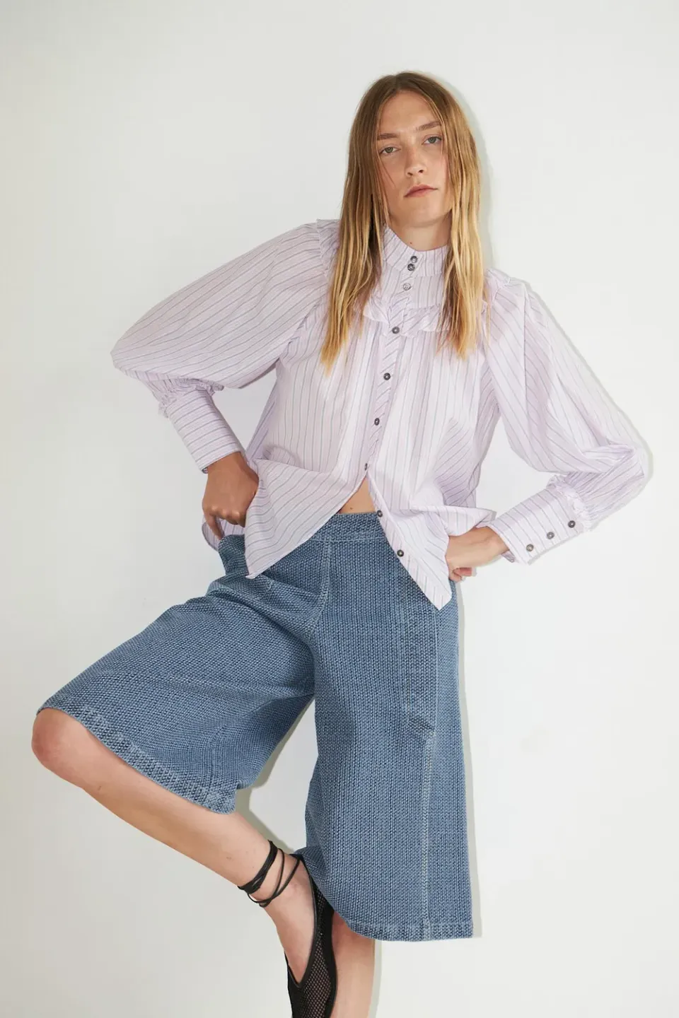 DAWNXDARE Bibi 642 Indigo denimshorts blå