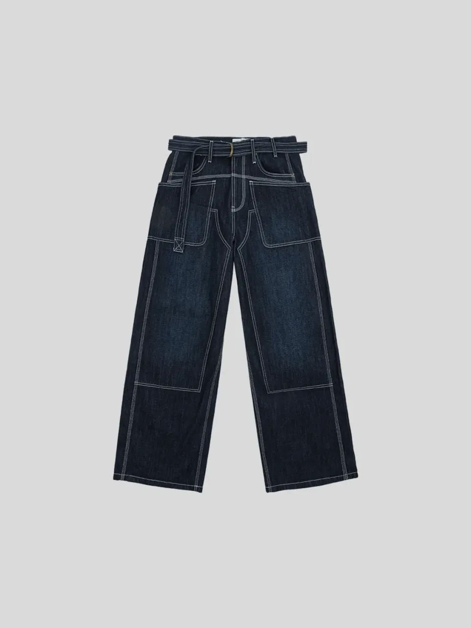 Feng Chen Wang Lee jeans ekstra vide dobbeltknæ