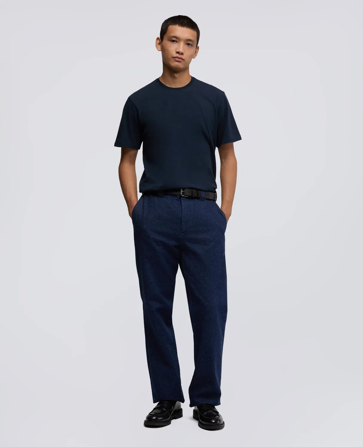 Aspesi T-shirt bomuldsjersey navy slim fit