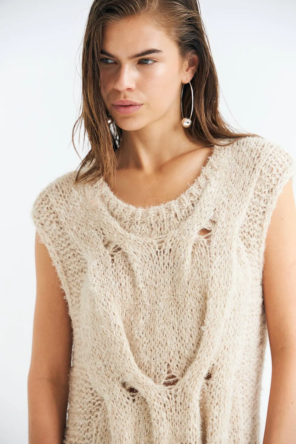 Dawnxdare Sille 592 strikkjole khaki viskose