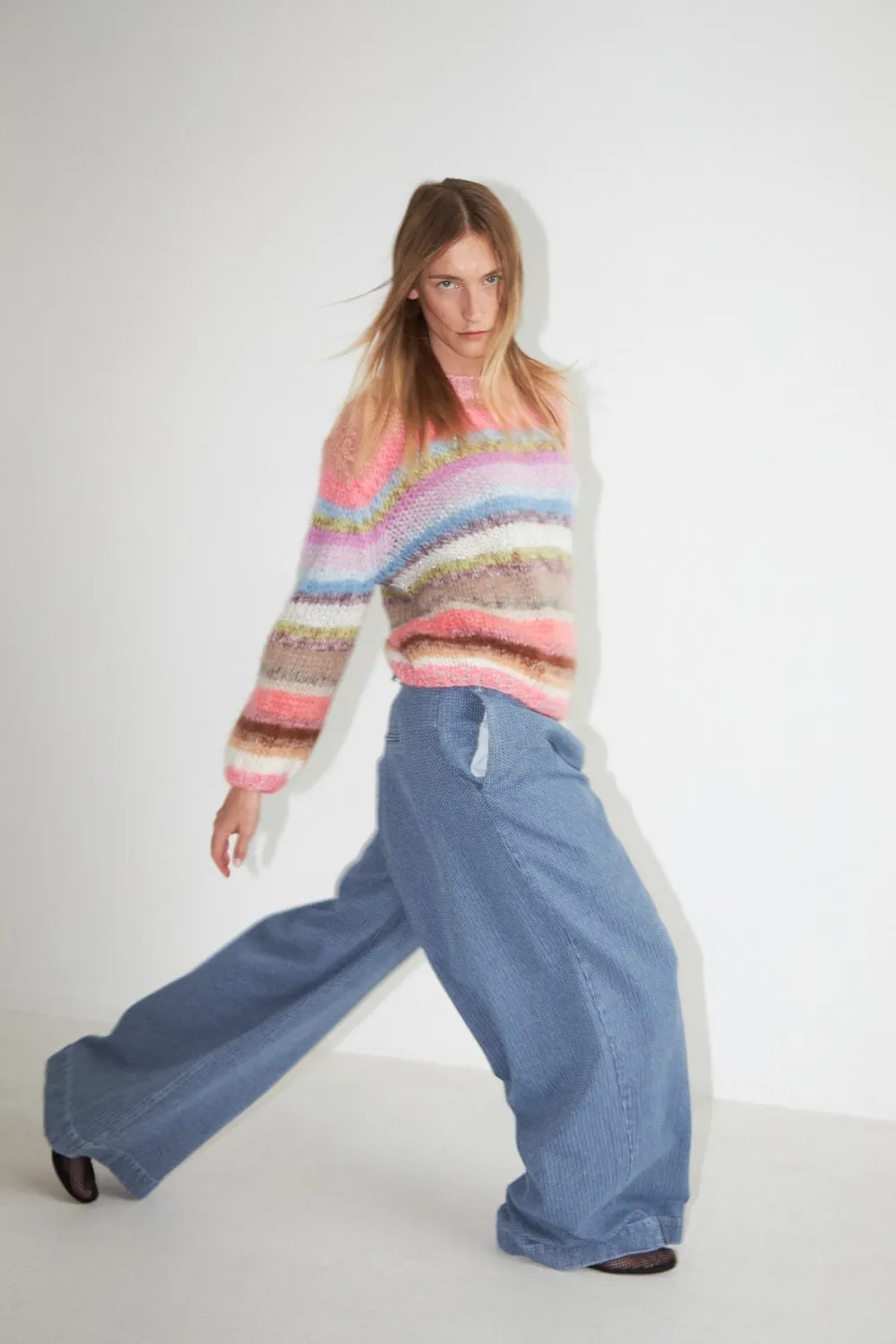 DAWNXDARE Genova striktrøje 919 Sorbet Multi – mohair