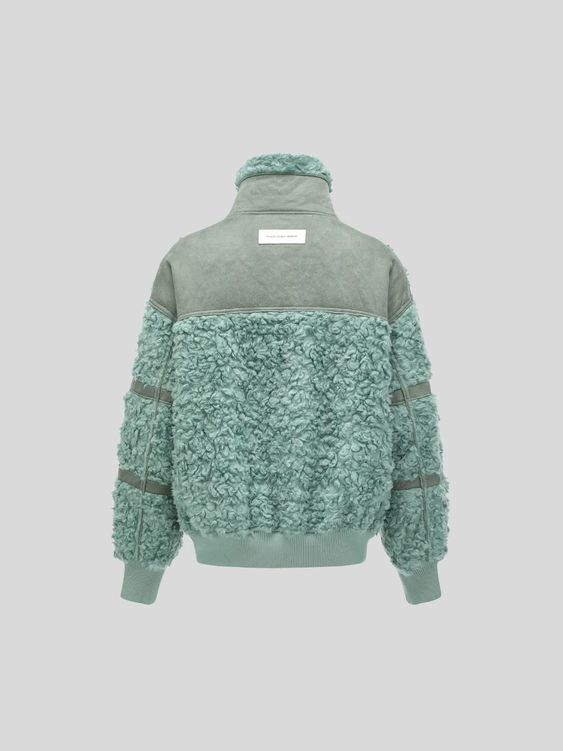 Feng Chen Wang Reversible Shearling jakke grøn vendbar