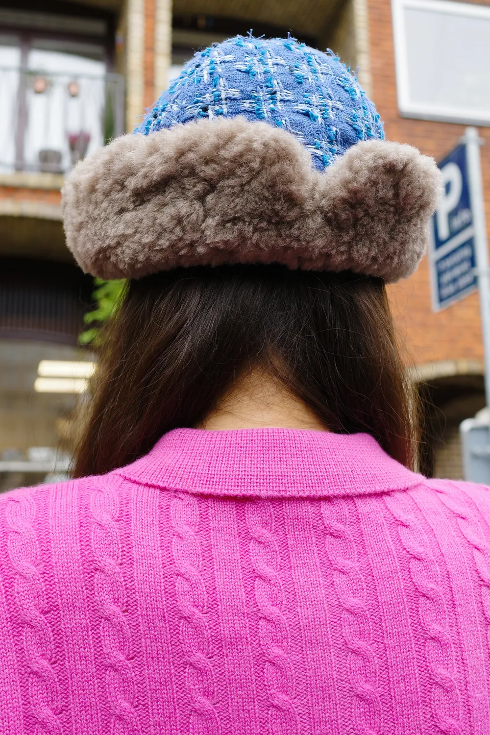 Caro Editions Garden Hat havehat fake fur tweed